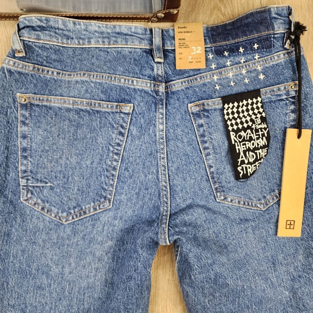 Ksubi Van Winkle Blazed Trashed Mid Rise Skinny Leg Jeans size 32 - Picture 5 of 8